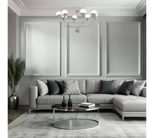 Подвесная люстра Eurosvet Calyx 60169/8 никель