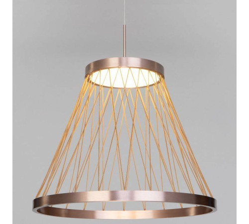 Подвесной светильник Eurosvet Cesta 40016/1 LED коричневый