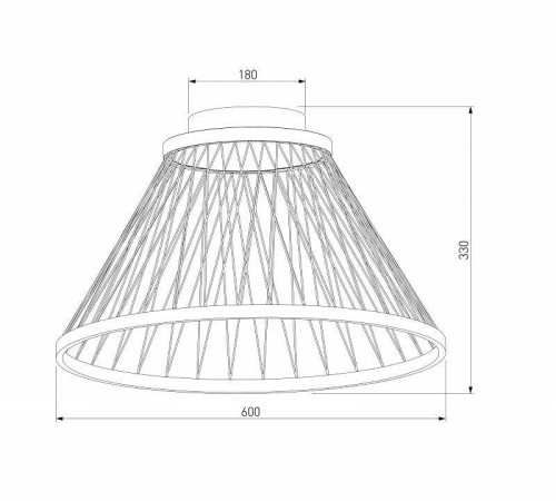 Накладной светильник Eurosvet Cesta 40019/1 LED коричневый