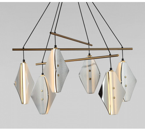 Подвесная люстра Eurosvet 301054 LED латунь