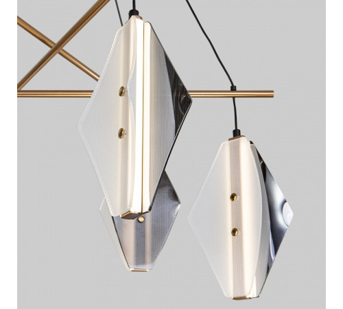 Подвесная люстра Eurosvet 301054 LED латунь