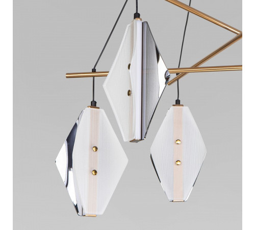 Подвесная люстра Eurosvet 301054 LED латунь