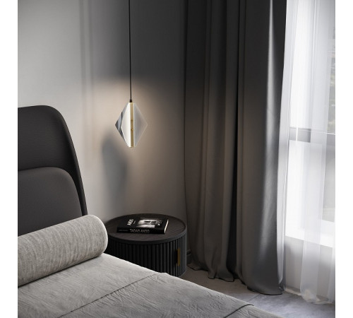 Подвесной светильник Eurosvet 304054 LED латунь