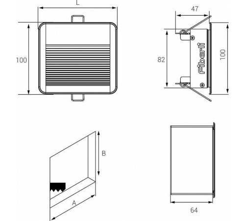 Встраиваемый светильник Fiberli LLGEN 11140301