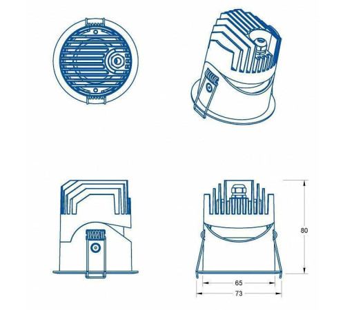 Встраиваемый светильник Fiberli 1005 12130601