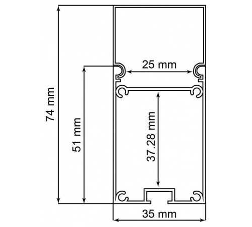 Короб накладной Feron CAB266 10377