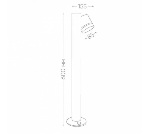 Наземный высокий светильник Feron Рио 11710