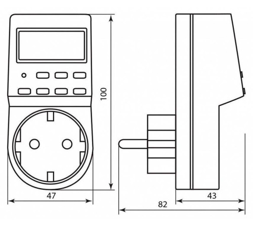 Розетка с таймером Feron TM24 23257