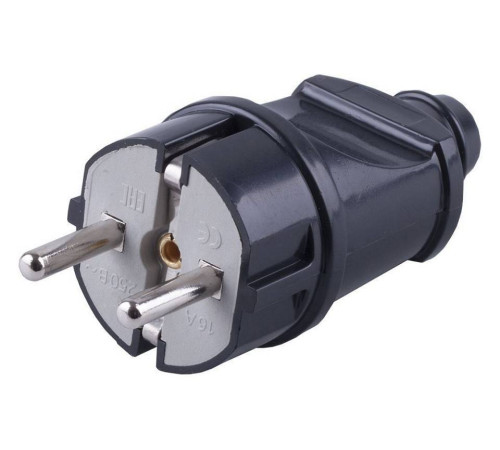 Вилка прямая с заземлением Stekker PPG16-42-201 32852