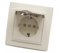 Розетка влагозащищенная с заземлением и с шторками с крышкой Stekker PST16-9012 39238