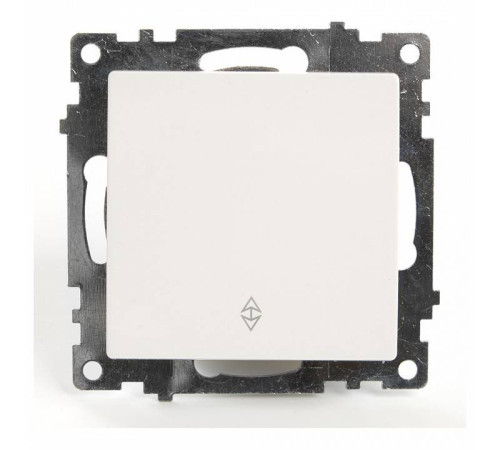 Выключатель одноклавишный проходной без рамки Stekker Катрин 39572