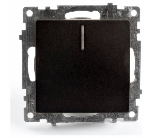 Выключатель одноклавишный с подсветкой без рамки Stekker Катрин 39605