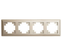 Рамка на 4 поста Stekker PFR00-7004-02 39805