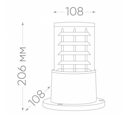 Наземный низкий светильник Feron DH0800 41916