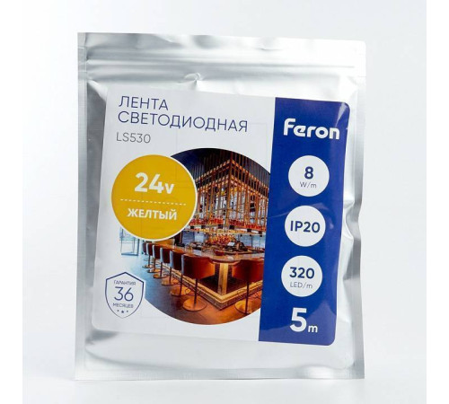 Лента светодиодная Feron LS530 12 Вт/м 24 В IP20 48269