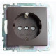 Розетка с заземлением и шторками без рамки Stekker Катрин 49028