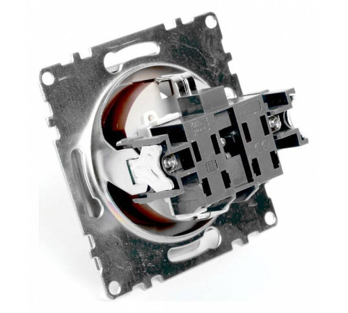 Розетка с заземлением и шторками без рамки Stekker Катрин 49028