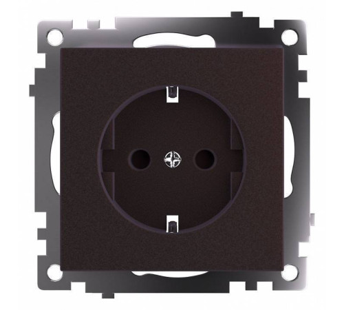 Розетка с заземлением и шторками без рамки Stekker Катрин 49028