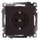 Розетка с заземлением и шторками без рамки Stekker Катрин 49028