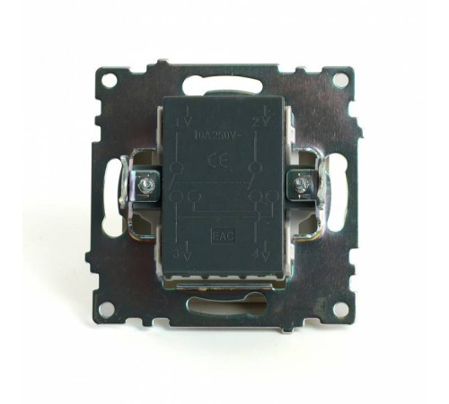 Выключатель одноклавишный без рамки Stekker Катрин 49221