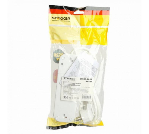 Удлинитель с выключателем Stekker Stekker 49353