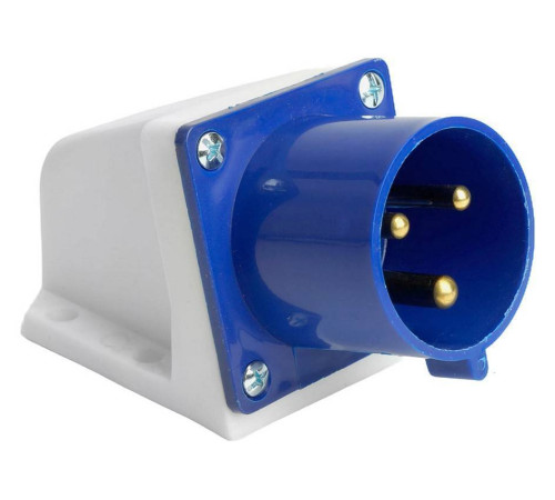 Вилка угловая 2P+PE Stekker ST 49445