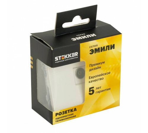 ТВ-розетка без рамки Stekker RST00-5108-01 49875