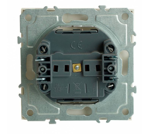 Розетка без заземления и с шторкой, без рамки Stekker RST16-5109-01 49876