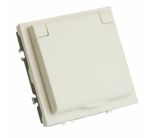 Розетка без заземления и с шторкой, без рамки с крышкой Stekker RST16-5113-01 49878