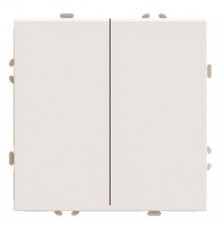 Переключатель перекрестный двухклавишный без рамки Stekker Эмили 50165