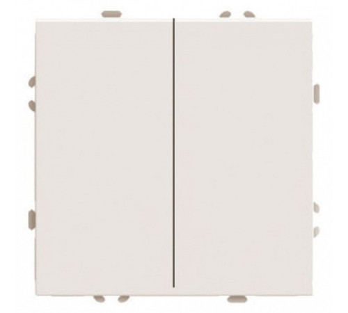 Переключатель перекрестный двухклавишный без рамки Stekker Эмили 50165