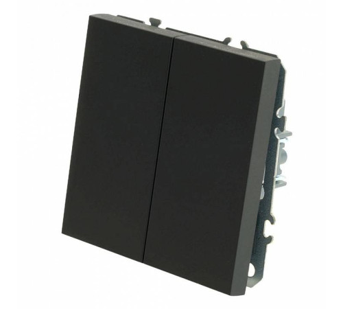 Выключатель двухклавишный без рамки Stekker Эмили 50167