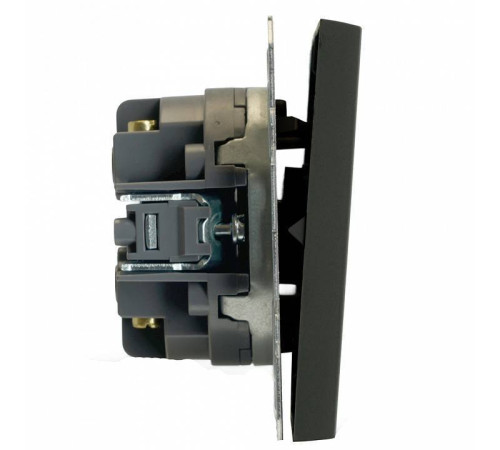 Выключатель двухклавишный без рамки Stekker Эмили 50167