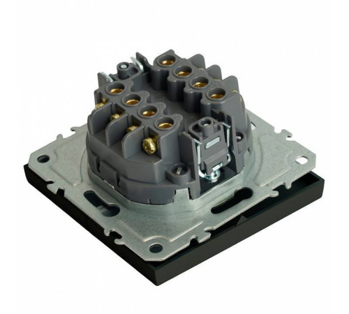 Выключатель двухклавишный без рамки Stekker Эмили 50167