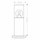 Наземный низкий светильник Feron DH1303 51332