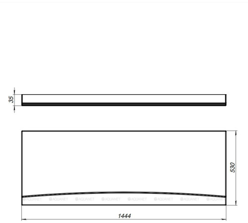 Панель фронтальная Aquanet BRIGHT 145 00239595