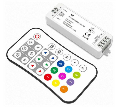 Контроллер-регулятор цвета RGBW с пультом ДУ Favourite 2001-CTR-007
