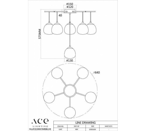 Потолочная люстра Favourite Paramount 3047-6P