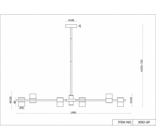 Люстра на штанге F-promo Chart 3092-6P