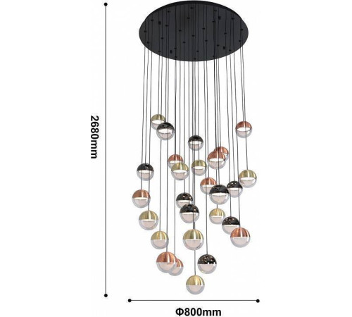 Подвесная люстра Favourite Luna 4371-27P