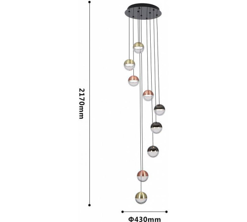Подвесная люстра Favourite Luna 4371-9P