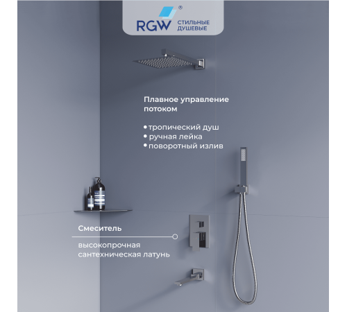 Душевая система скрытого монтажа RGW SP-56 хром 51140856-01