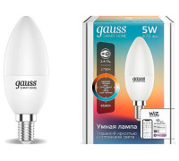 Лампа светодиодная с управлением через Wi-Fi Gauss Smart Home E14 5Вт 2700-6500K 1110112