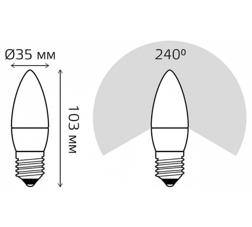 Лампа светодиодная Gauss Elementary A60 E27 12 Вт 4100 K 30222