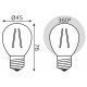 Лампа светодиодная Gauss Filament Elementary A60 E27 10 Вт 2700 К 52210