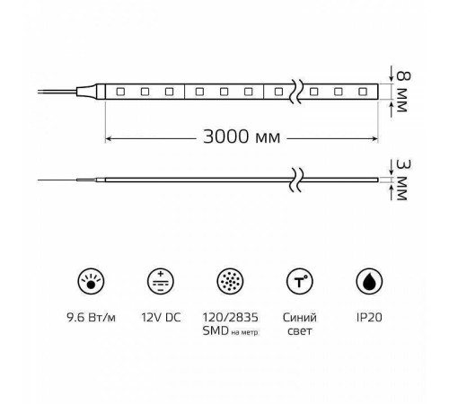 Лента светодиодная Gauss Basic BT067
