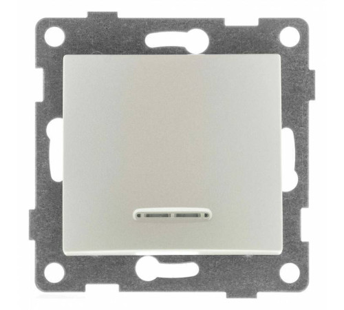 Выключатель сенсорый одноклавишный с подсветкой, без рамки Gusi Electric BRAVO С10В18-028