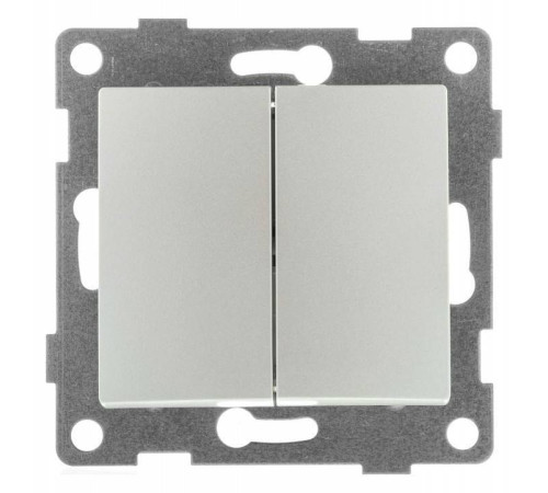 Выключатель двухклавишный без рамки Gusi Electric BRAVO С10В2-028