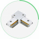 Соединитель угловой L-образный для треков Hesby Lighting Skylite 0030