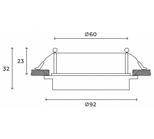 Встраиваемый светильник Hesby Lighting Vestby HSBL_0119